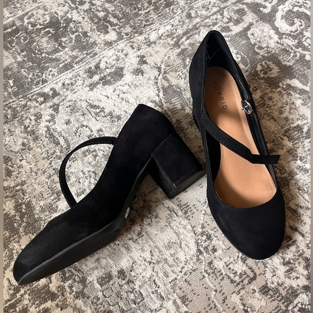 Torrid Women's Black Mary Jane Block Heels